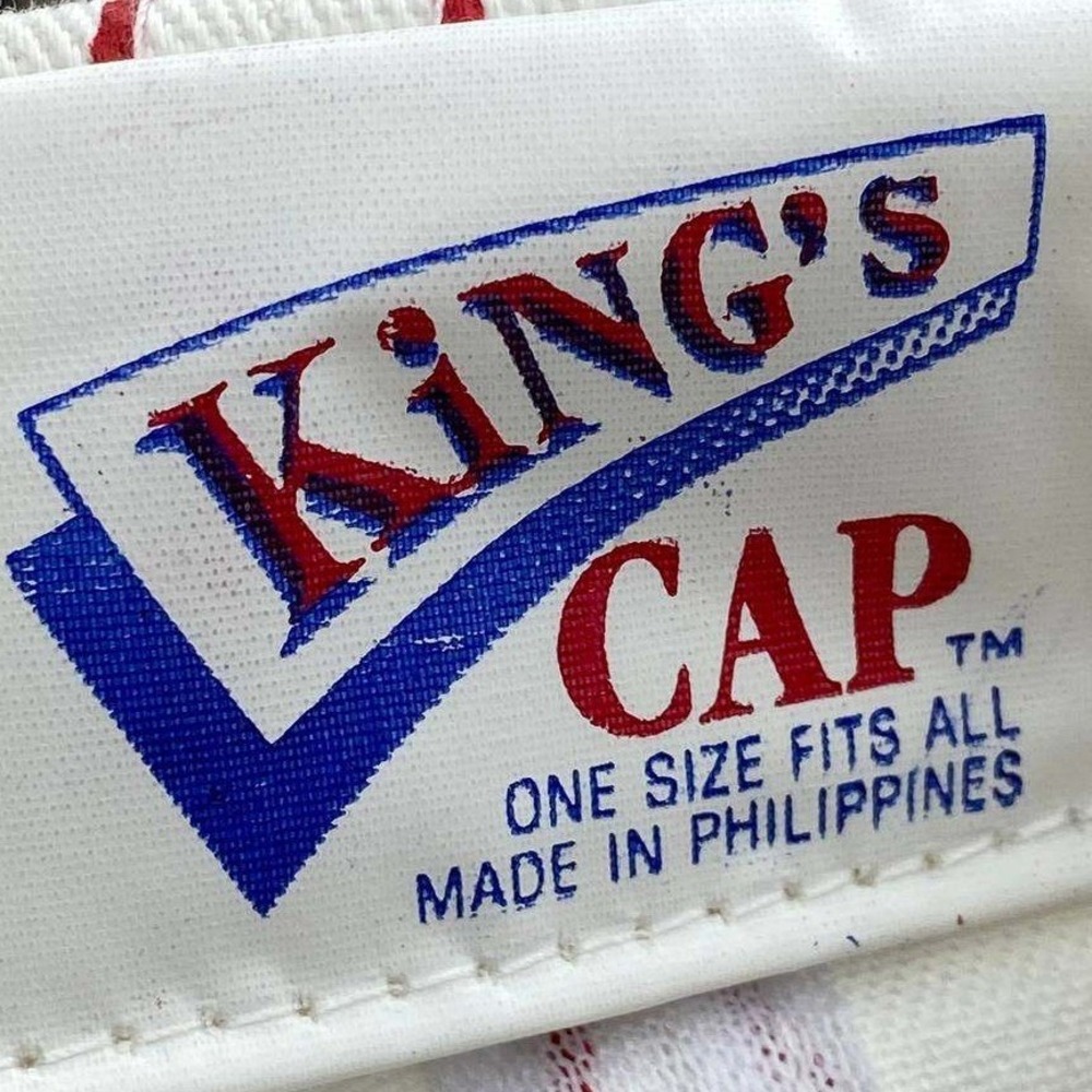 VTG Kings Cap OSC World Series Team Ponderosa Mens OS White Red Pinstripe Snap - Picture 8 of 9